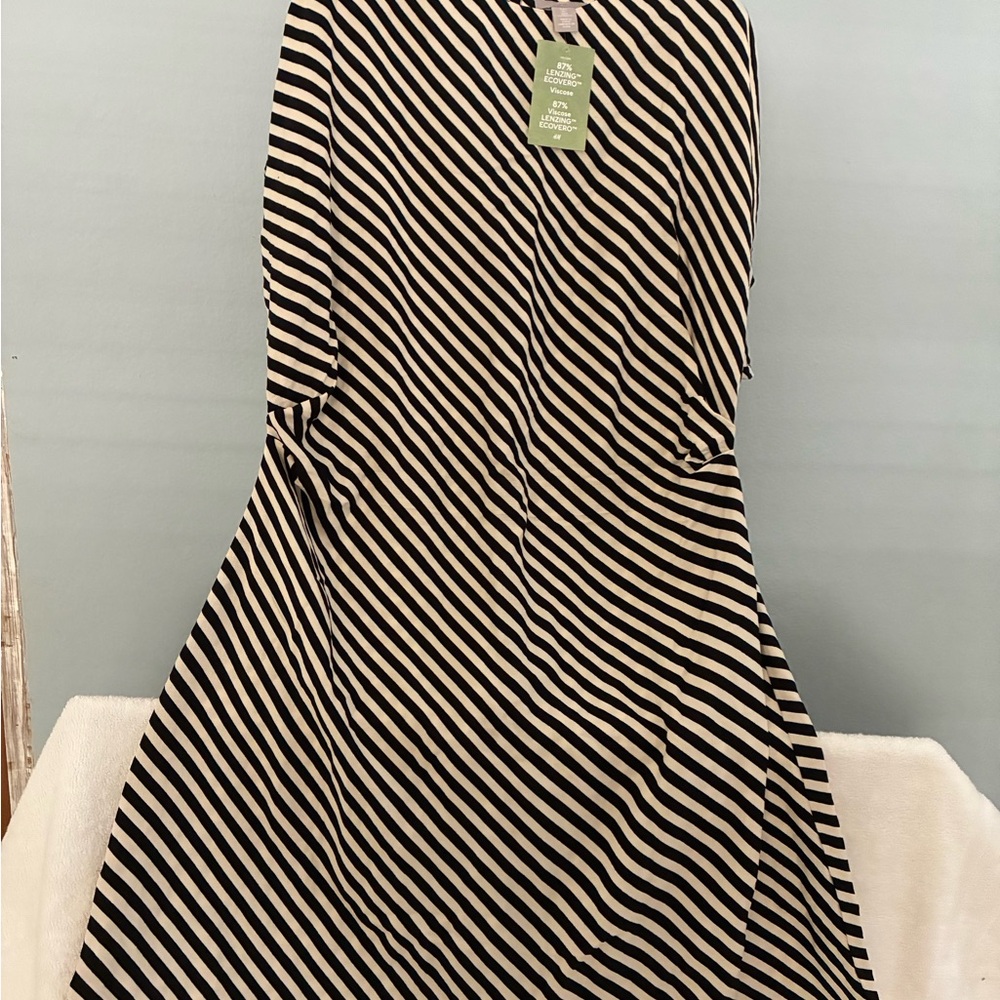 Striped Black and White Dress